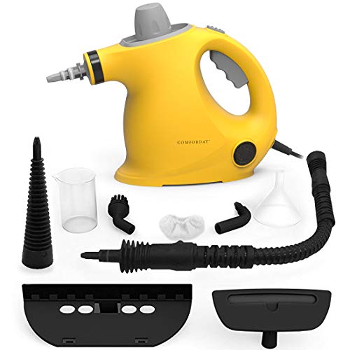 Hand Dampfreiniger handgerät, tragbare Mehrzweck mit 9 Zubehörteilen zum Entfernen von Flecken auf Teppichen, Autositzen, Küchenvorhängen, Kammern, Böden, Bädern und mehr