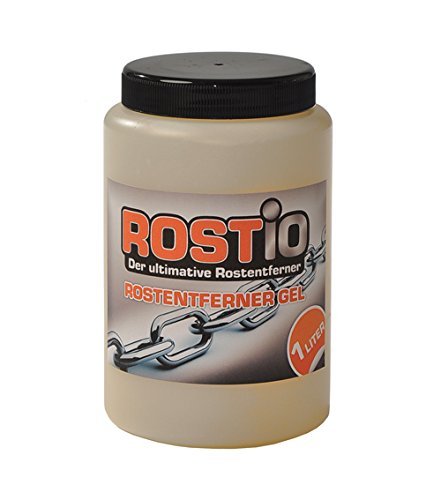 Hocheffektiver Rostumwandler / Rostentferner Gel von Rostio | 1 Liter | Entroster für Auto, Fahrrad, Metall, Edelstahl, Chrom