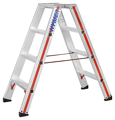 Hymer Klapptritt mit 2x4 Stufen (beidseitig begehbar, Standhöhe 45 cm, verstärkte Stufen, Spreizsicherung) 802408