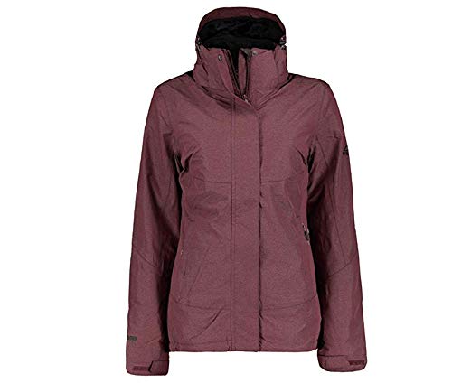McKINLEY Damen Maldon Doppeljacke, Melange/Red Wine/Bla, 48