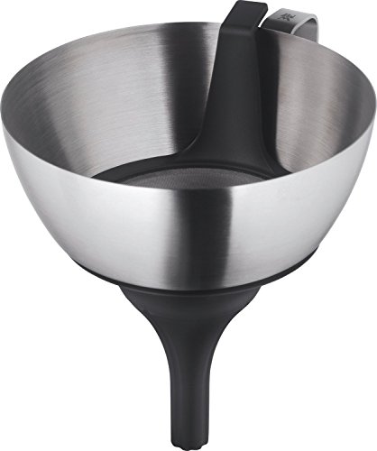 WMF 3in1 Multifunktional-Trichter, mit abnehmbaren Reduziertrichter und Sieb, Cromargan Edelstahl mattiert, Kunststoff, spülmaschinengeeignet, 18 cm