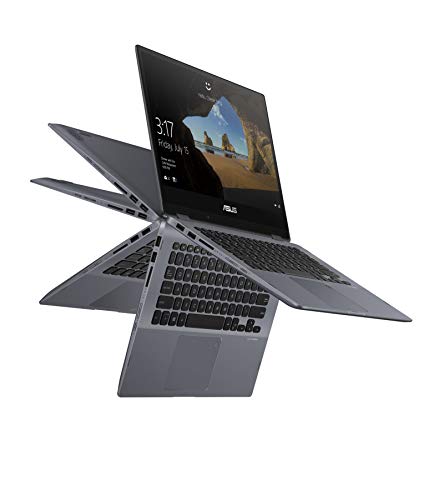 Asus VivoBook Flip 14 TP412UA 90NB0J71-M05090 35,5 cm (14 Zoll Full HD Touch) Convertible Notebook (Intel Pentium 4415U, 4GB RAM, 128GB SSD, Intel HD-Grafik 610, Win 10 Home) star grey