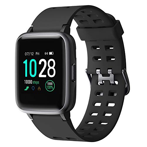 YAMAY Smartwatch,Fitness Armband Uhr Voller Touch Screen Fitness Uhr IP68 Wasserdicht Fitness Tracker Sportuhr mit Schrittzähler Pulsuhren Stoppuhr für Damen Herren Smart Watch für iOS Android Handy