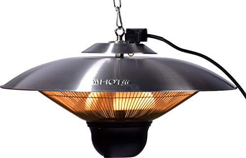 Runder Decken-Heizstrahler 'Cozy Ceiling' mit Bluetooth-Lautsprecher und Fernbedienung, Heizlüfter Elektro-Heizgerät für innen und außen, ca. 50 x 50 x 24 cm