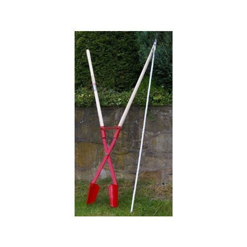 Erdlochausheber Handbagger Lochspaten 140 x 150 bis 320 mm Idealspaten Jumbo 2. Senkrechte Löcher für Zaunpfähle, Pflanzlöcher. 1,72 m. 10 J Garantie