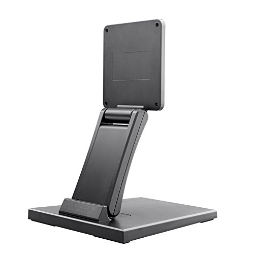 Standfeste Halterung für Touchscreens, POS und PC Monitore / 10“- 22“ Zoll / verstellbar / Metallplattengerüst / hohes Eigengewicht / VESA 100 & 75 / Tischhalterung / Display Ständer