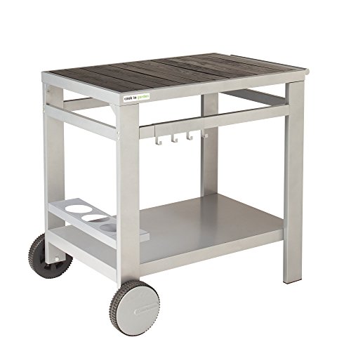 VERYCOOK Grillwagen aus Holz und Metall