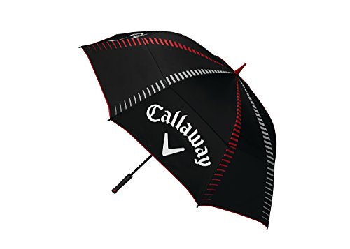 Callaway Tour Authentic 68 Double Automatic Regenschirm Golf, Unisex Erwachsene, schwarz, Einheitsgröße