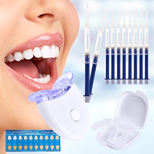 Teeth Whitening Sets,Zahnaufhellung Gel Professionelles Bleaching Zahnbleaching für Weiß Zähne, Effektive Zahnreinigung Und Pflege (White)