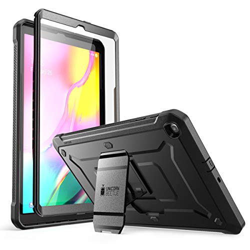 SupCase Hülle für Samsung Galaxy Tab A 10.1 2019 Schutzhülle 360 Grad Case Robust Cover [Unicorn Beetle Pro] mit Integriertem Displayschutz und Ständer (Schwarz)