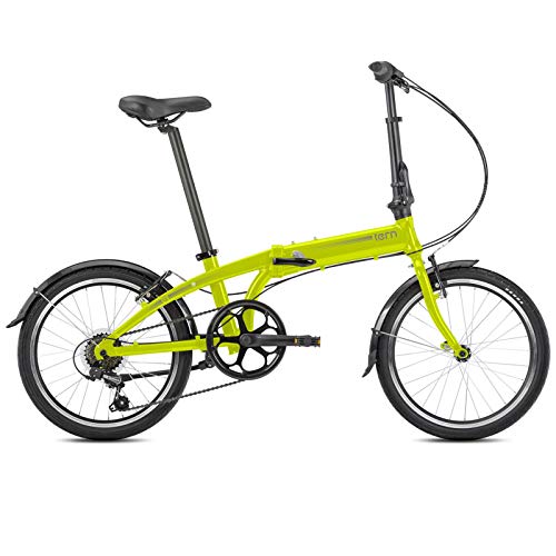 Tern Faltrad Link A7 Fahrrad 7 Gang 20 Zoll Alu Kettenschaltung Shimano Ständer Schutzblech Bike, CB19PVAO07TM0, Farbe Neon Gelb