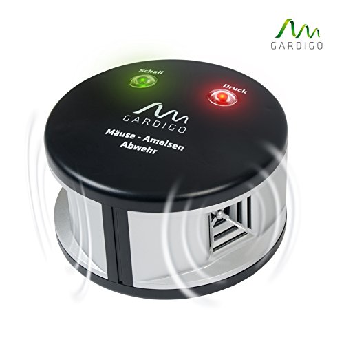 Gardigo Mäuse-Ameisenabwehr Duo Ultraschall & Druckwellen gegen Ungeziefer ohne Gift, Ungezieferabwehr
