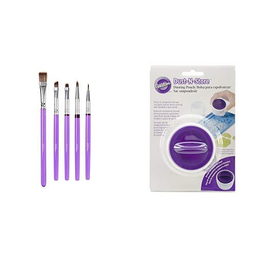 Wilton Decorating Brush Set/5 Werkzeug, Kunststoff, violett 0,89x11x27 cm 5-Einheiten