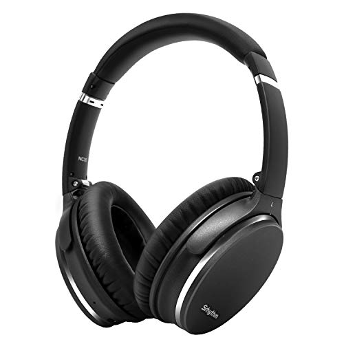 Noise Cancelling Kopfhörer, Leicht, Faltbar, Kabellos mit Bluetooth 5.0,Srhythm NC35 Over-Ear,Schnellladung,CVC8.0-Mikrofon, Megabass, 40+ Stunden Spielzeit - geringe Latenz (Gun Schwarz)