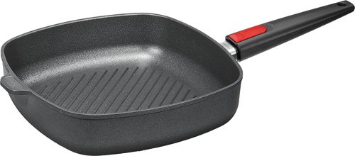 Woll 1628-1N Steakpfanne, Aluguss, schwarz, 52 x 30 x 6.5 cm