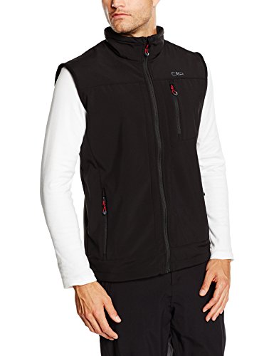 CMP Herren Softshell Weste, Nero, 54, 3A02087N