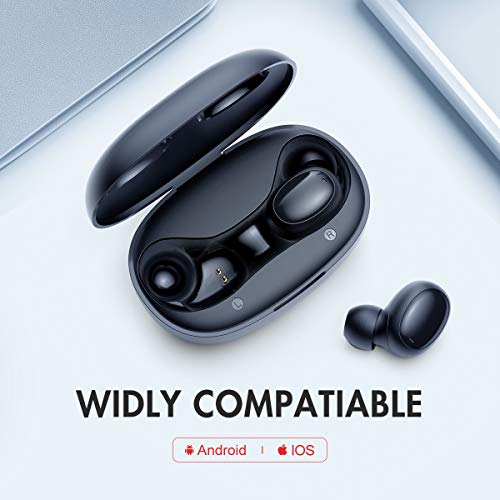 HAVIT 5.0 Bluetooth Kopfhörer Kabellos Touch-Control True Wireless In Ear Sport Headset, Joggen Ohrhörer mit Mikrofon für Xiaomi Samsung Huawei Sony iPhone (I95)