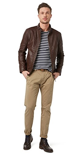 TOM TAILOR Herren Hose Travis Casual Chino w/ Belt, Blau (lunar eclipse 6911), 30/32