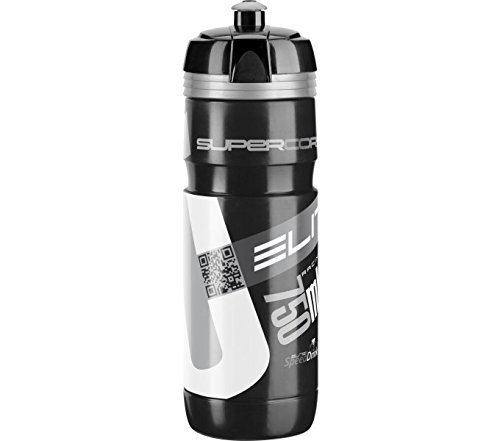 Elite Trinkflasche Supercorsa, Schwarz/Silber, 750 ml, FA003514220