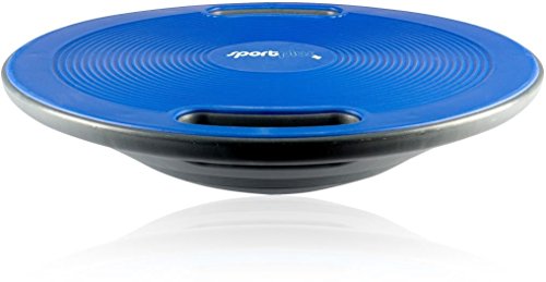 SportPlus Balance Board mit seitlichen Griffen, Therapiekreisel für Physiotherapie, Durchmesser 40cm, rutschsichere Unter- und Oberseite, Gleichgewichtsbrett, Wackelbrett, SP-BB-001