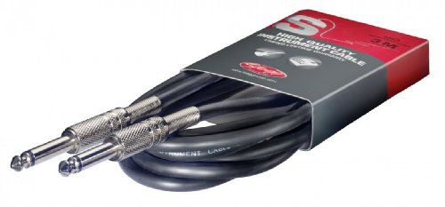 Stagg Hochwertiges Instrumentenkabel Klinken-Stecker, 1,5 m