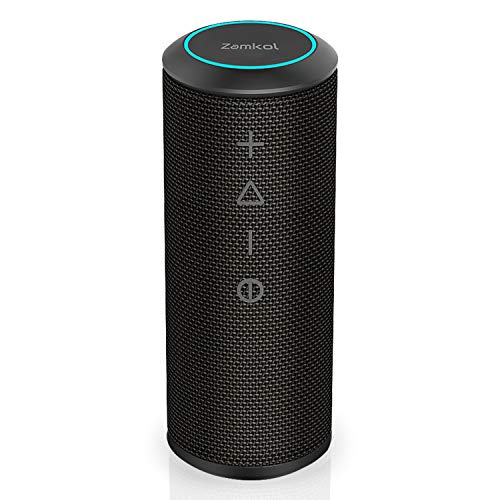 Wireless Bluetooth Lautsprecher Subbass Leistungsstarker 20 Watt Wireless 360° Sound Bluetooth Speakers V4.2 mit Wasserfest Stoßfest Mikrofon und Reinem Bass Zamkol