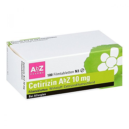 Cetirizin Abz 10 mg Filmtabletten 100 stk