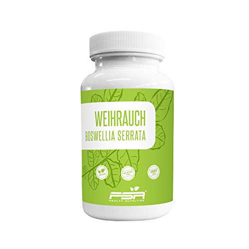 Weihrauch Kapseln 500mg hochdosiert der Profisport Marke FSA Nutrition | Indischer Weihrauch | Boswellia serrata | Ohne Füll- und Trennstoffe | vegan | 120 Kapseln