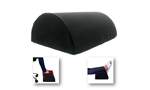 Siava Fußstütze/Fußablage/Fußkissen mit Antirutsch-Beschichtung, ergonomisch, für Büro und Zuhause