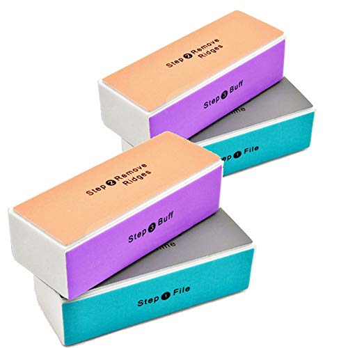Nagelfeilen Block 4 Stück Buffer Nagelpolierblock Schleifblock Feilblock