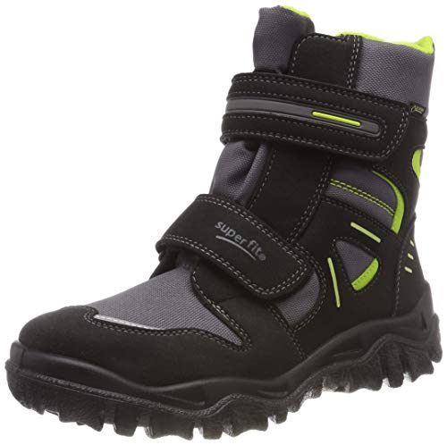 Superfit Jungen Husky Schneestiefel, Schwarz (Schwarz/Grün 03), 33 EU