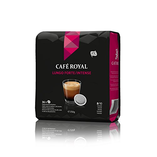 Café Royal Lungo Forte/Intense, 180 kompatible Pads für Senseo, 5er Pack (5 x 36 Pads)