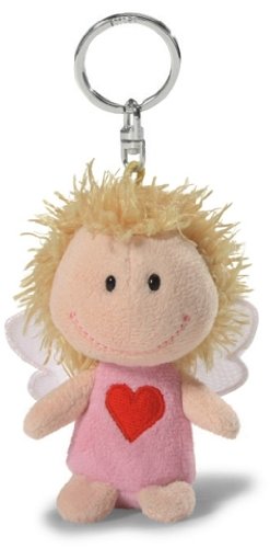 Nici 34554 Schutzengel Bin Immer bei dir, Schlüsselanhänger, 7 cm, rosa