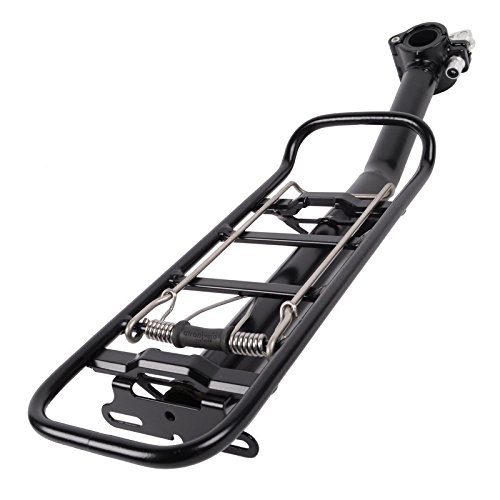 Atranvelo 1479-71 Sattelstütz-Gepäckträger Atranvelo Tour schwarz, Alu, inkl. AVS System, schwarz (1 Stück)