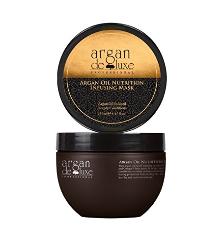 Arganöl Haarmaske in Friseur-Qualität  intensive Pflegekur  Geschmeidigkeit, Glanz, toller Duft  Argan DeLuxe, 250ml