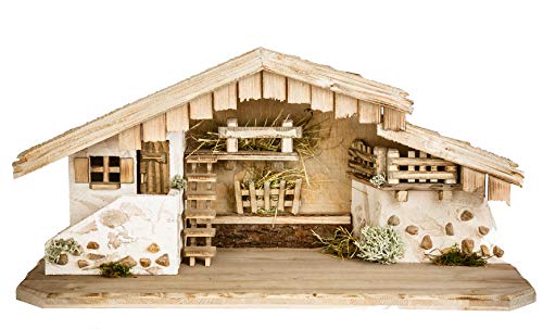 Große Weihnachtskrippe (W03) Krippe Krippenstall Weihnachten-Weihnachtskrippen