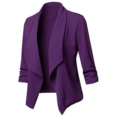 Damen Sakko Cardigan Elegant Blazer Leicht DüNn LäNgere Leichte Jacke Fließt Wunderbar Und Ist SchöN Leicht Locker Fallendes zu Jeans T-Shirt Aber Auch zur Edlen Anzughose Pumps