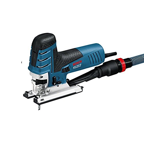 Bosch Professional Stichsäge GST 150 CE (Sägeblatt, Abdeckhaube, Absaug-Set, Spanreißschutz, L-BOXX, Schnitttiefe in Holz: 150 mm, 780 Watt)