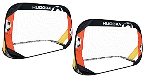 HUDORA Fußball-Tor Pop Up 2er Set - Fußballtor Garten klappbar - 76994