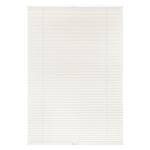 Lichtblick Plissee Klemmfix, 45 cm x 130 cm (B x L) in Weiß, ohne Bohren, Sicht- und Sonnenschutz, lichtdurchlässig & blickdicht