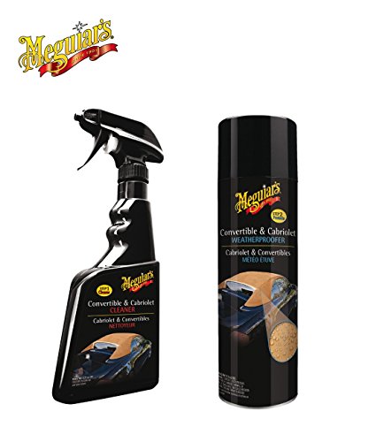PRAKTISCHES PREMIUM SET! MEGUIAR'S CONVERTIBLE & CABRIOLET REINIGER Cabrio Verdeck Reiniger + MEGUIAR'S CONVERTIBLE & CABRIOLET IMPRÄGNIERUNG Cabrio Verdeck-Imprägnierer