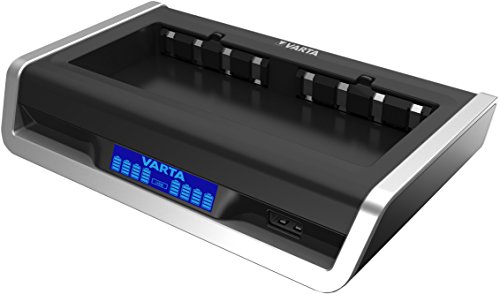 Varta 4008496773572 LCD Multi Ladegerät (geeignet für 8 AA/AAA Akku unbestückt)