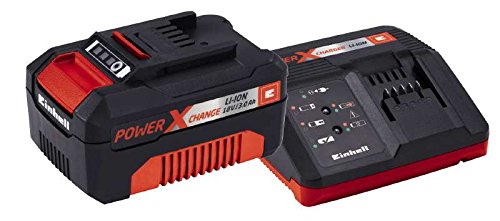Einhell Starter Kit Akku und Ladegerät Power X-Change (Lithium Ionen, 18 V, 3,0 AH Akku und Schnellladegerät, passend für Alle Power X-Change Geräte)