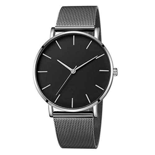Armbanduhren männer Herrenuhr Herren Luxusuhren Quarzuhr Edelstahl Zifferblatt Casual Bracele UhrArmbanduhr Uhren armbanduh D
