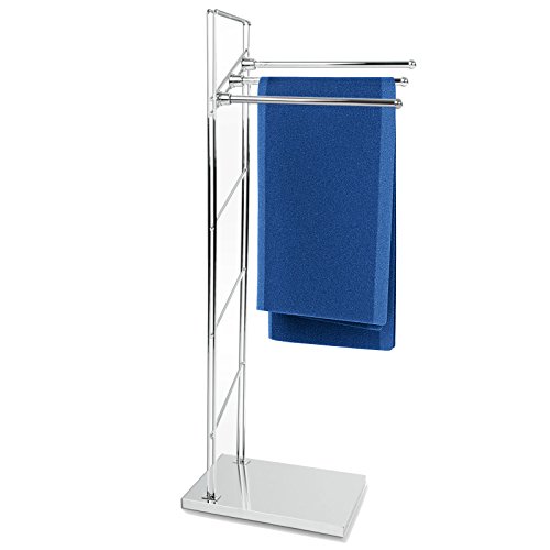 casa pura Handtuchständer Apollo | freistehender Handtuchhalter | 3-armig | 38x20x93cm