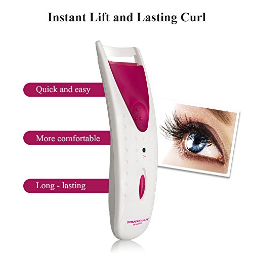 TOUCHBeauty Beheizte Wimpernzange Elektrisch Sofortig Erhitzt Langlebig Wimper Augen Kosmetik AG-2003A(Rot)
