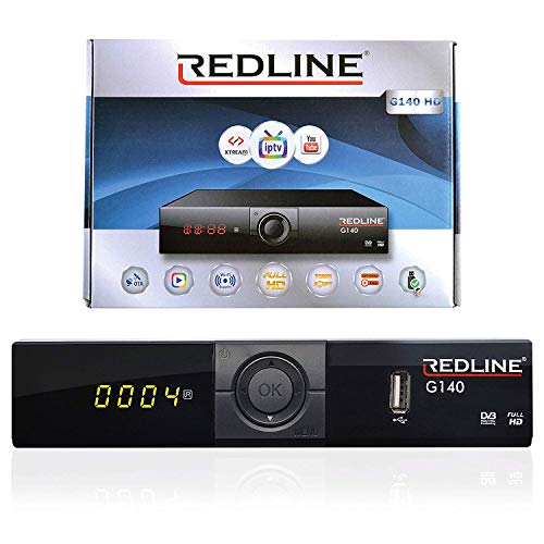 SATELLITEN SAT Receiver - RED LINE G140 - IPTV(Internet) - Xtream - WiFi - OTA - YouTube DVB-S / S2 HDMI (Full HD Ready HDMI HDTV HDMI SCART USB 2.0)