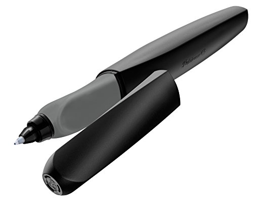Pelikan 947093 Tintenroller Twist, universell für Rechts- und Linkshänder, schwarz