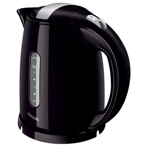 Philips HD4646/20  Serie Wasserkocher (1,5 Liter, 2400 Watt, Anti-Kalk), Silber/Schwarz