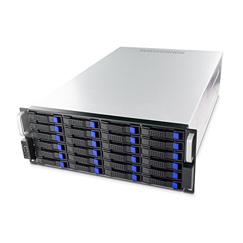 FANTEC SRC-4240X07 19' 4HE 680mm Storage Gehäuse (24x SAS/SATA Einschübe mit je 2 Status LEDs, Einschübe für 3,5' und 2,5' Datenträger, USB 2.0 Anschluss, 2X 80mm Lüfter)